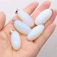 1pc natural stone pendants reiki heal polished opal charms for jewelry making diy women necklace earring party gifts