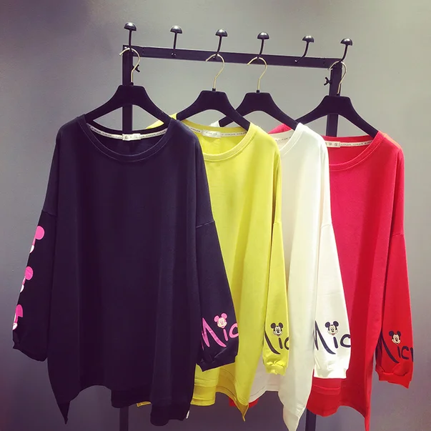 Женские футболки с круглым вырезом Tumblr простые и рисунком на рукавах большие