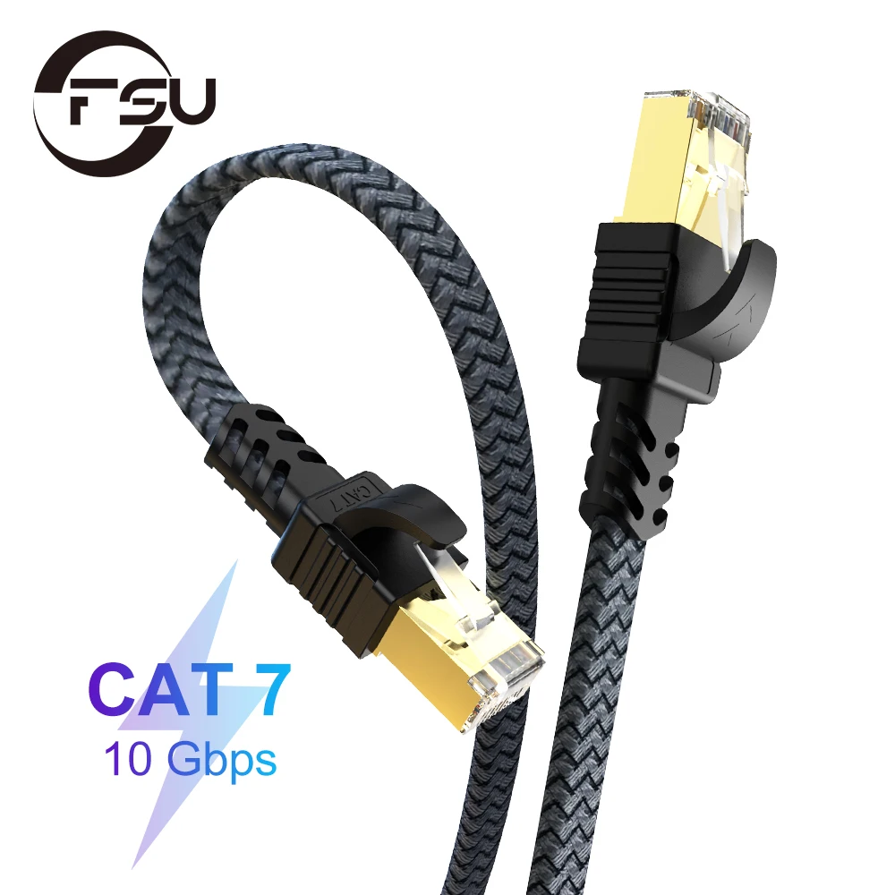 FUS Ethernet кабель Cat7 сетевой UTP кошки 7 0 5 м 1 2 3 патч-корд для ноутбука маршрутизатор RJ45