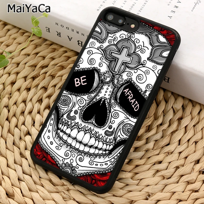 MaiYaCa чехол для телефона с изображением головокружительного черепа iPhone X XR XS 11 12 Pro