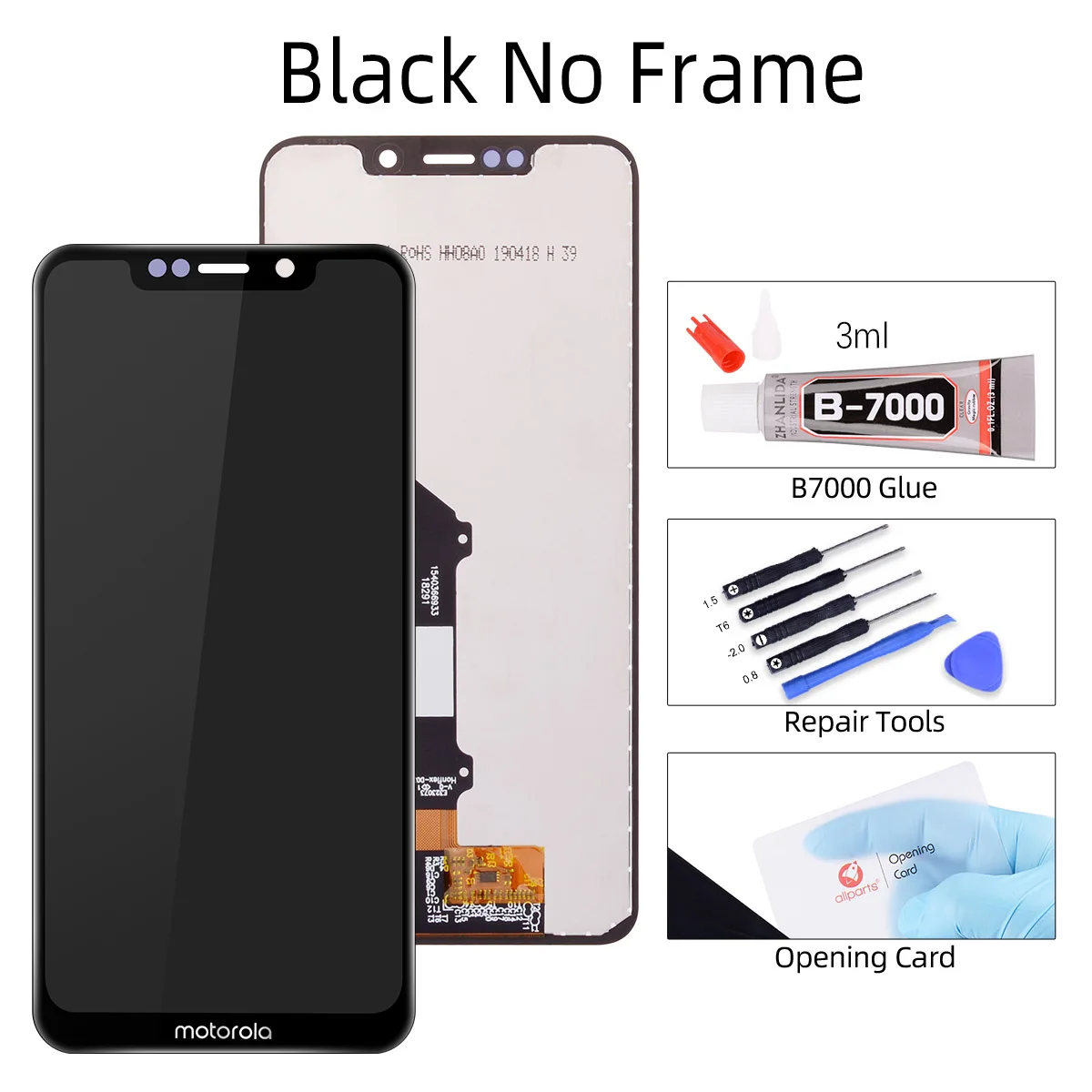 Black Подлинный Дисплей для Motorola Moto один XT1941-1 XT1941-3 XT1941-4 ЖК-дисплей Сенсорный экран дигитайзер для Motorola One ЖК-дисплей Замена - Цвет: Black