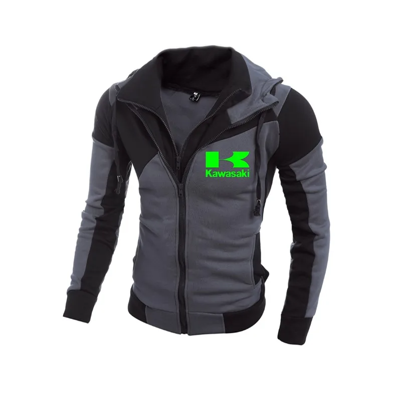 Кавасаки свитера с логотипами высокого качества Повседневная куртка двойная