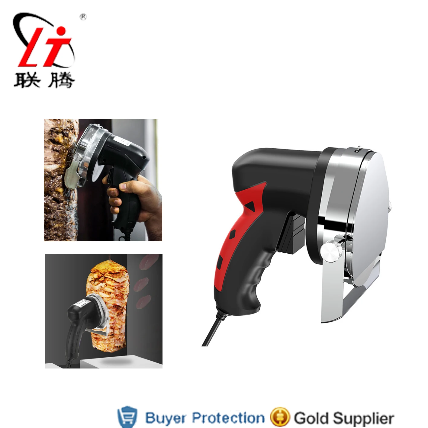 

Roast Meat Slicer Commercial Electric Kebab Knife Shawarma Cutter Handheld BBQ Beaf Cutting Machine Gyro Knife Free Shipping