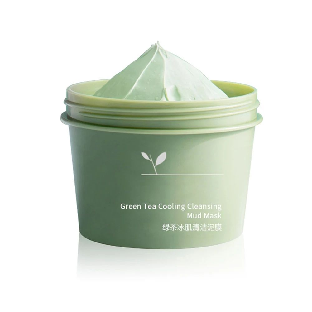 

Smearing Moisturizing Cleansing Face Cover Green Tea Cooling Cleansing Mud High Quality Women SOYW889
