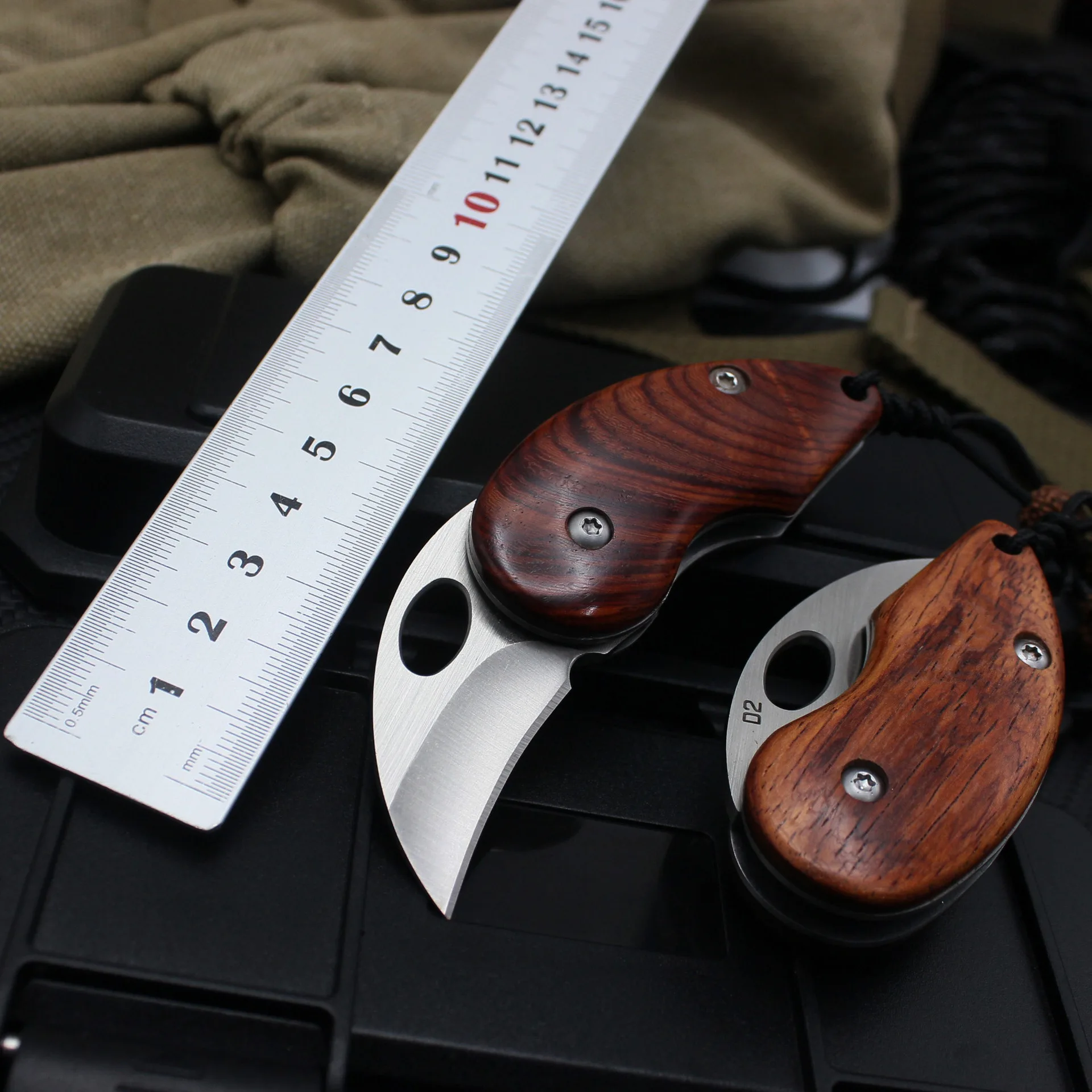 

Celestical Extreme cute Folding Knife Blade and wooden Handle for Outdoor,Tactical, Survival and EDC