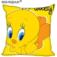 new arrival tweety bird square pillowcases zipper custom pillow case more size custom your image gift