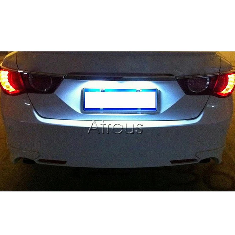 1 пара автомобисветодиодный светодиодных ламп для номерного знака BMW E39 5D белый