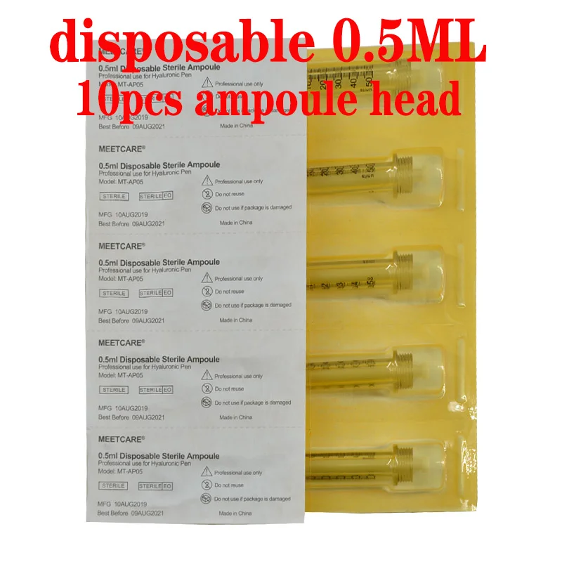 0.5ML 10pcs head 0,5 мл Неинвазивная гиалуроновая ручка без иглы настраиваемый распылитель гиалуроновая ручка высокого давления для против морщин губ лифтинг губы наполнитель - Номер модели: 0.5ML 10pcs head