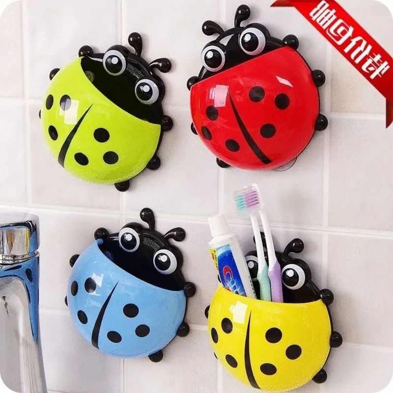 1 шт. держатель для зубной щетки в виде божьей коровки чехол животных стойка