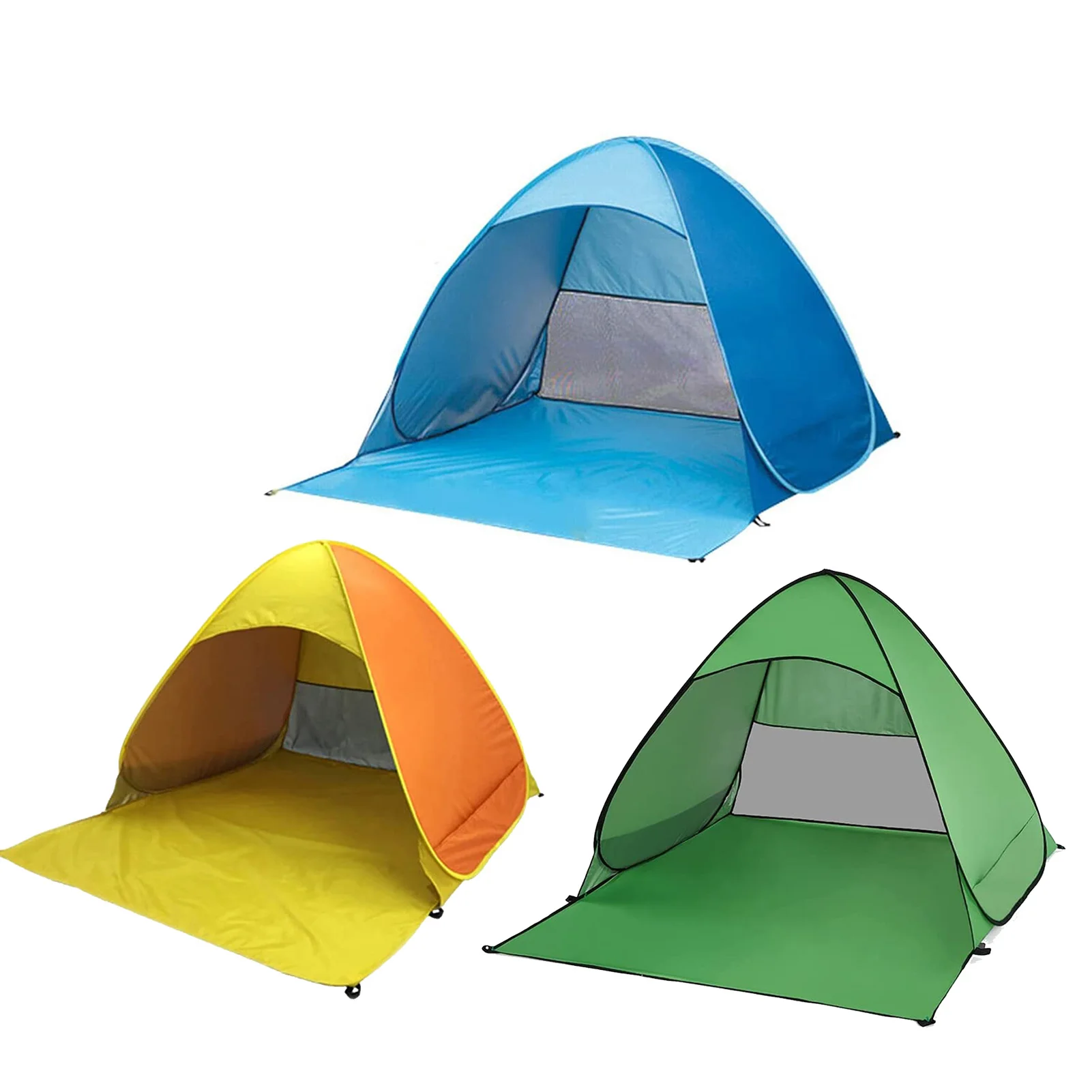 

Палатка Складная Ультралегкая для 2-3 человек, самораскладывающаяся, для семьи, туристическая, для рыб, кемпинга, защита от УФ излучения