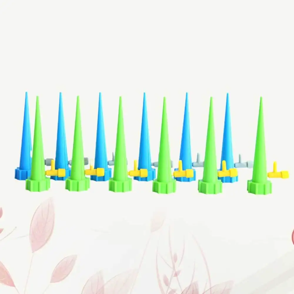 

12PCS Automatic Flower Watering Machine Portable Irrigation Emitter with Switch Control Adjustable Water Flow Water-dropper Flow