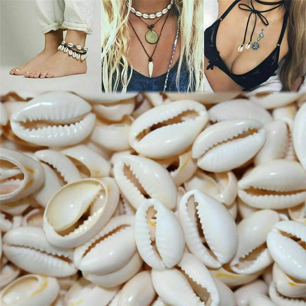 

100Pcs White DIY Sea Shell Jewelry Accessories for Women Sea Shells Earrings Bracelet Necklace Jewelry Decor Fashion Bohemian