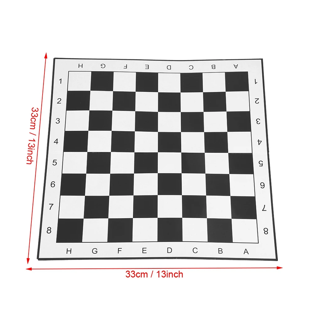 

High Quality Portable Plastic International Chess Game Set Medieval Chess Black And Whites Educational Game For Age 6 And Ups
