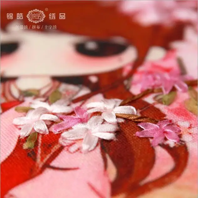 Набор наволочек 45x45 см с изображением вишни феи ангела для вышивки лентами | Дом и