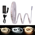 Светодиодная лента 12 в 24 В SMD 2835, водонепроницаемый светодиодный светильник, 120 светодиодовм, гибкий светодиодный светильник, ленточный диод, супер яркий