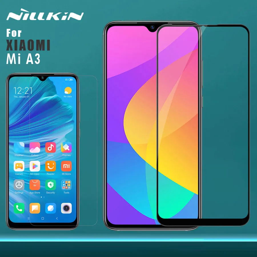 Закаленное стекло Nillkin для Xiaomi Mi A3 защита экрана CP + PRO с полным покрытием Стекло 9H Plus Pro|Защитные стёкла и