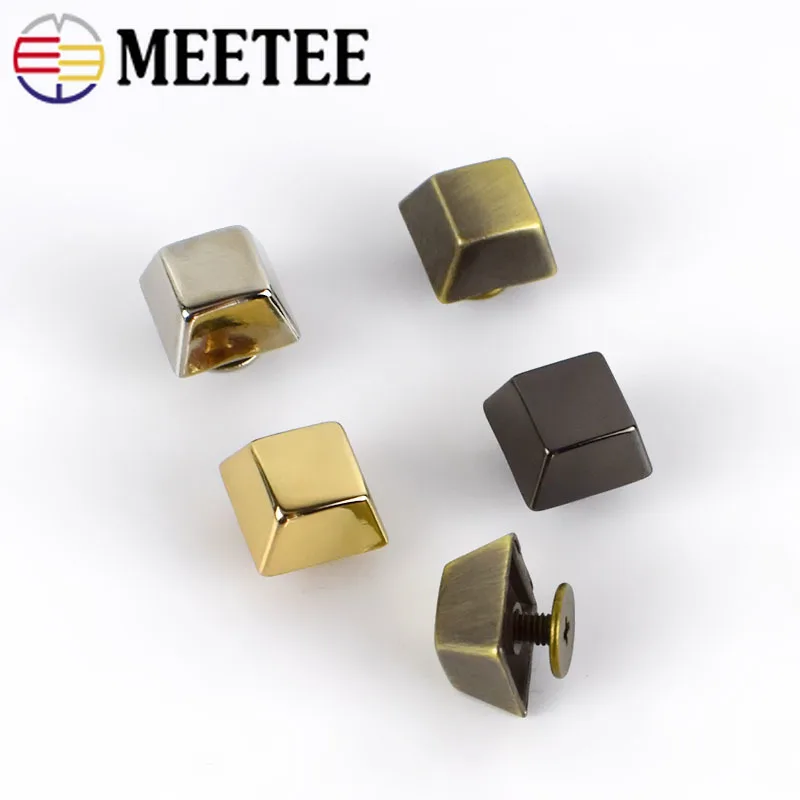 Квадратные Заклепки Meetee диаметром 9/11 мм винт искусственные декоративные гвозди