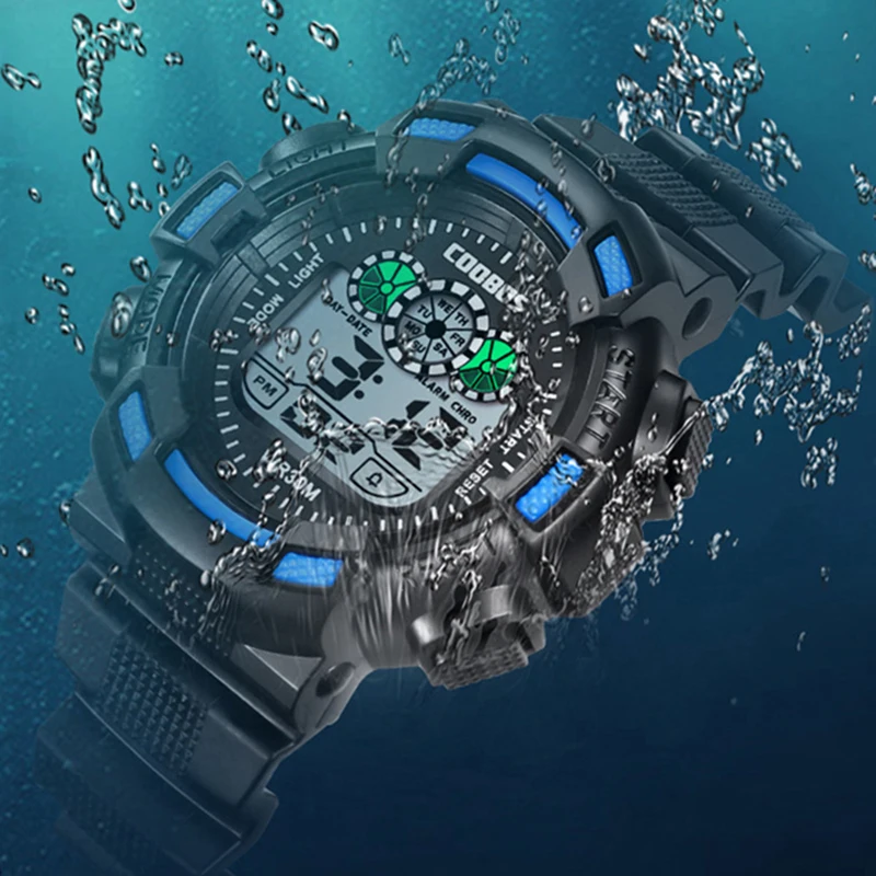

Creative Design Boy Watches Children Casual Sport Digital Wrist Watch Fashion Multifunction Luminous LED Waterproof Alarm Clock