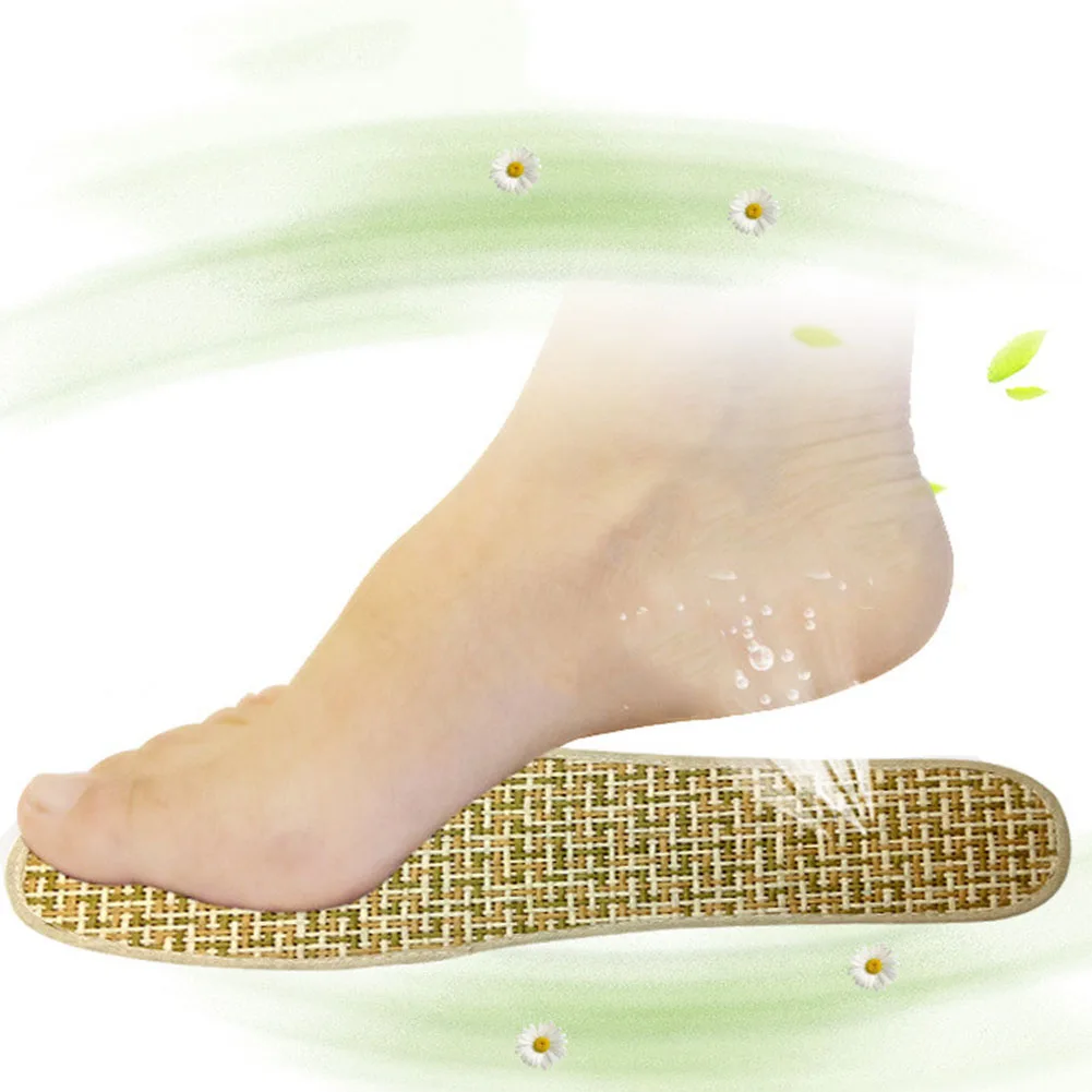Стельки унисекс из бамбукового угля и льна дышащие антибактериальные удобные