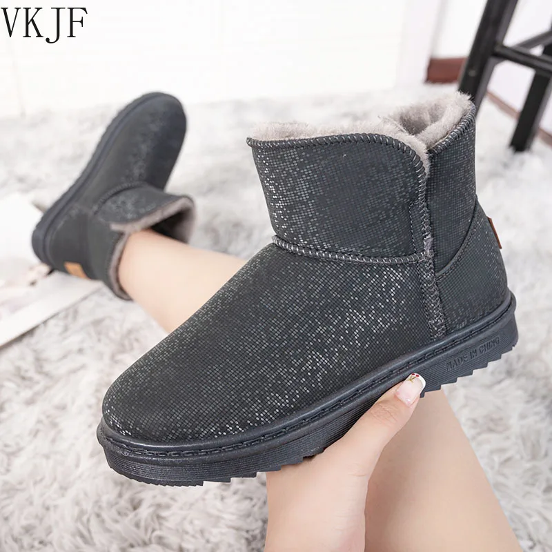 

Новинка 2021, Нескользящие, водонепроницаемые, теплые, хлопковые ботинки на толстой подошве, хлопковые ботинки, сапоги для снега