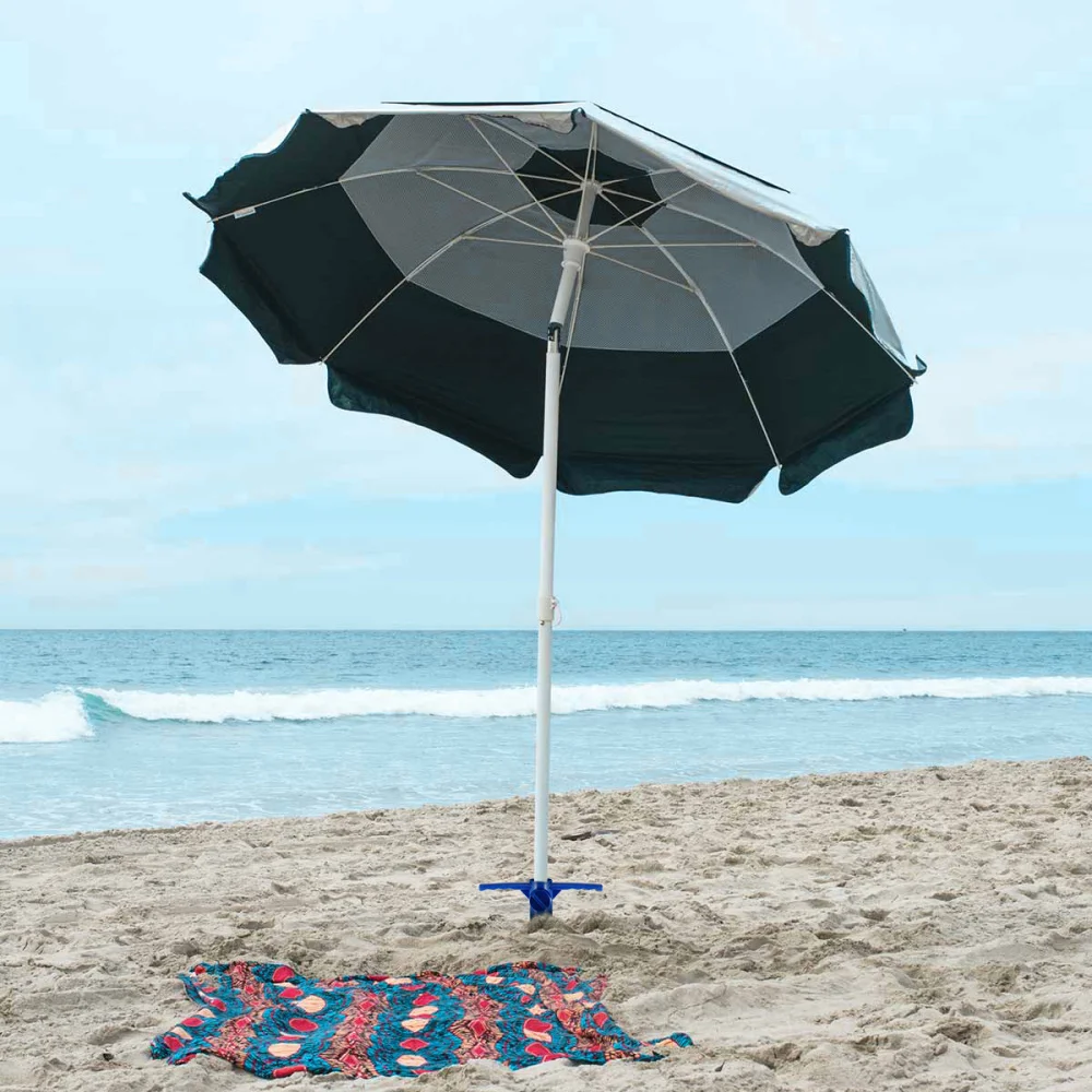 

BESTOMZ Beach Umbrella Anchor Sand Auger Stand Universal Sand Grabber Spike Auger Holder (Random Color)