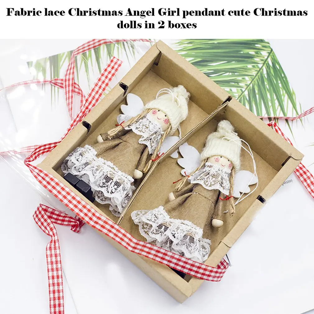 Рождественские украшения тканевые кружевные рождественские ангельские девушки