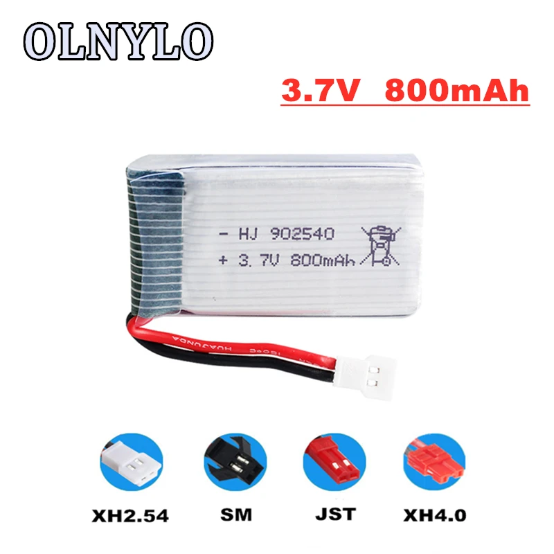 3 7 V 800mAh 902540 Lipo батарея и зарядное устройство набор для Syma X5 X5C X5SC X5SW TK M68 MJX X705C SG600