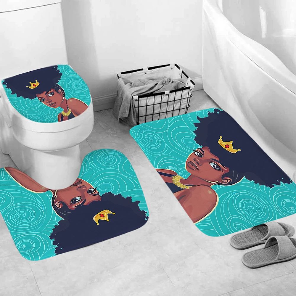 На заказ туалет для девочек крышка коврик ванной фланель ковер Ванная комната
