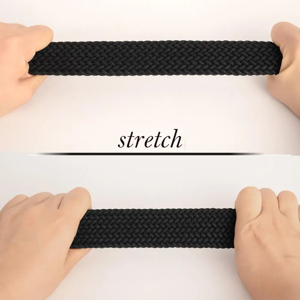 Пояс Drizzte размера плюс 130 см до 190 большой мужской эластичный пояс стрейч плетеный