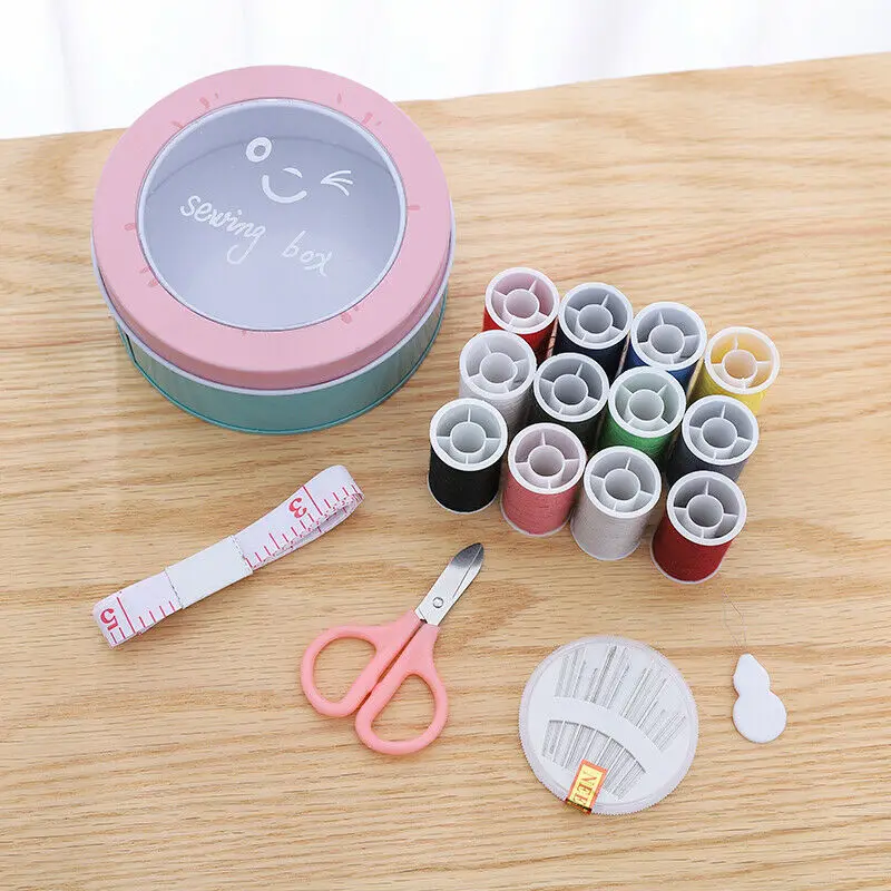 Мода 16 шт домашнего путешествия Портативный трэд Нидл рулетка Ножницы Набор для