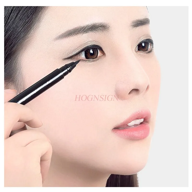 Eyeliner Pen Cool Black Thin Hard Eyeliner Liquid Pen Big Eye Fixed Makeup Waterproof Authentic Lasting Not Blooming Sale