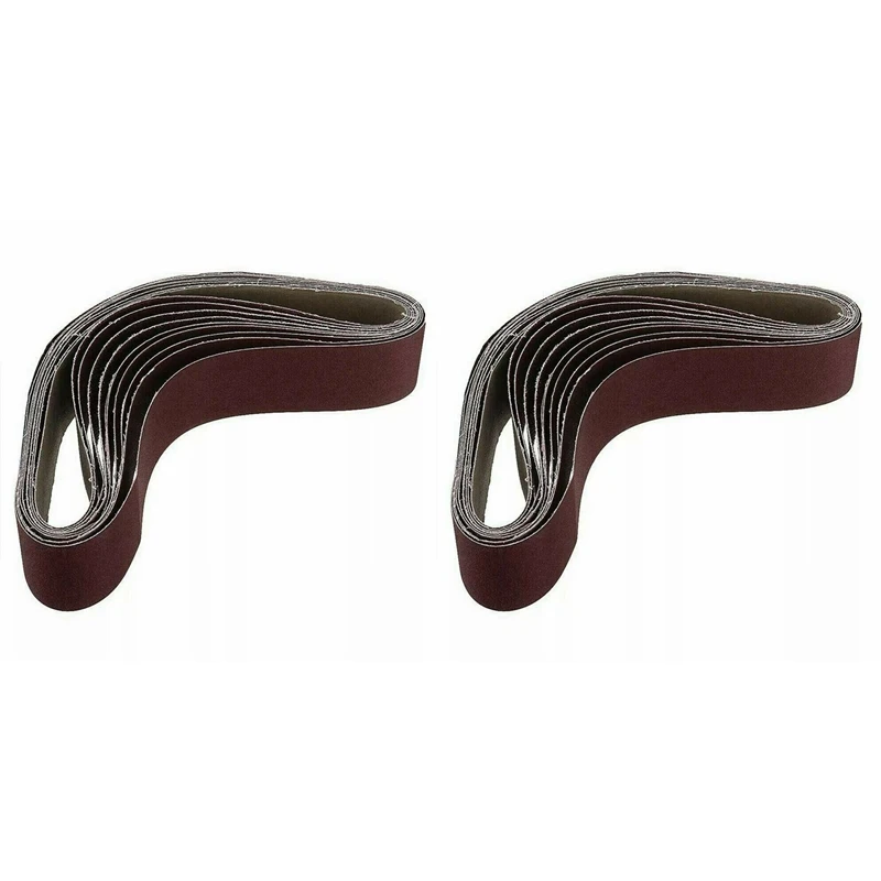 

20Pack 686X50mm Sanding Belts Aluminium Oxide Sander Sanding Belts, 180 Grit & 80 Grit Promotion