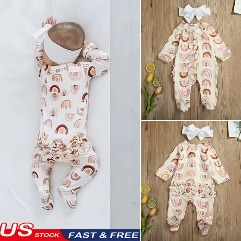 Детский комбинезон с длинным рукавом на возраст 0 12 месяцев|Ромперы| |