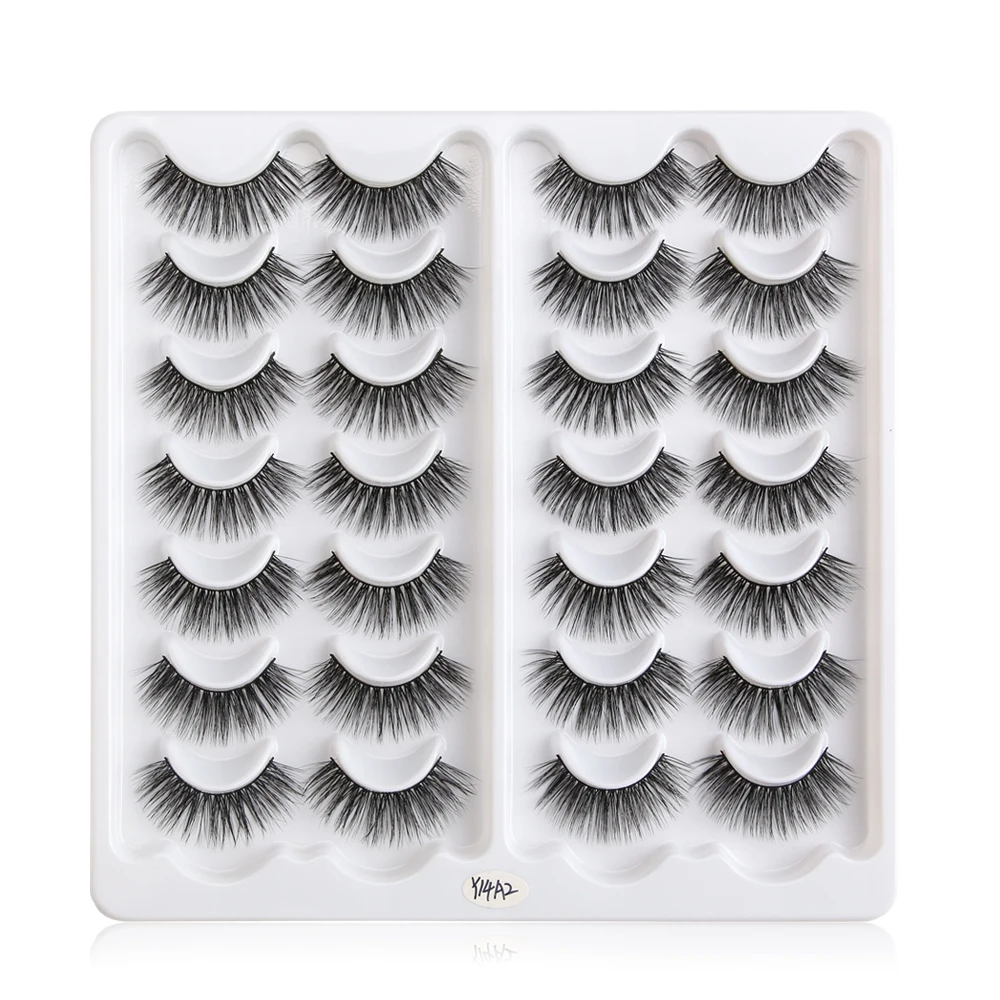 

MAGEFY 3/14 pairs 3D Mink Lashes Natural False Eyelashes Dramatic Volume Fake Lashes Makeup Eyelash Extension Eyelashes