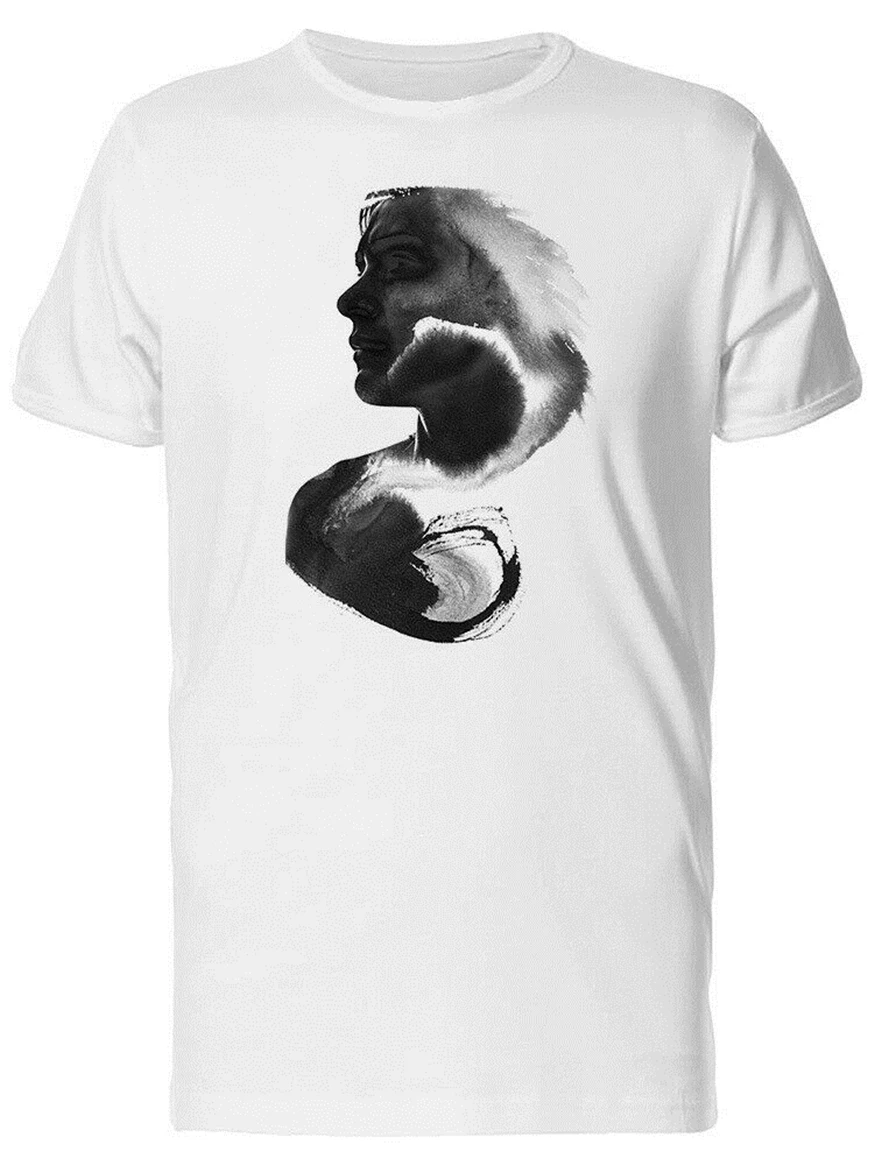 Paintographing Of Girl &amp Waves Men'S Tee изображение по индивидуальному заказу