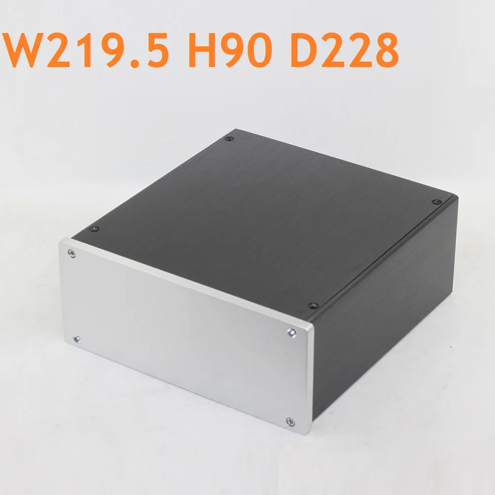 W219 H90 D228 Linear Power Supply PSU Home Audio Drills No Hole DIY Aluminum Amplifier Chassis Preamp Amp Headphone Case DAC Box