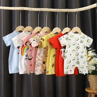 summer baby clothes newborn boy girl creeping animal clothing bodysuit infant romper cotton short sleeve toddler clothes sunsuit
