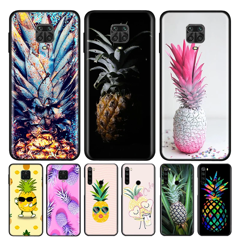 

Tropical Fruit Pineapple Silicone Cover For Xiaomi Redmi Note 9 9A 9C 9S Pro Max 8T 8 7 6 5 Pro 5A 4X 4 Prime Phone Case