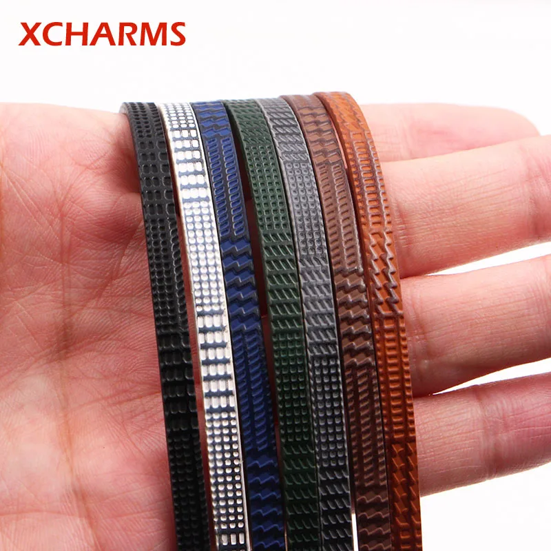 Плоский шнур из ПУ кожи 5 мм/Милая кожаная веревка с узором в сетку/фурнитура для