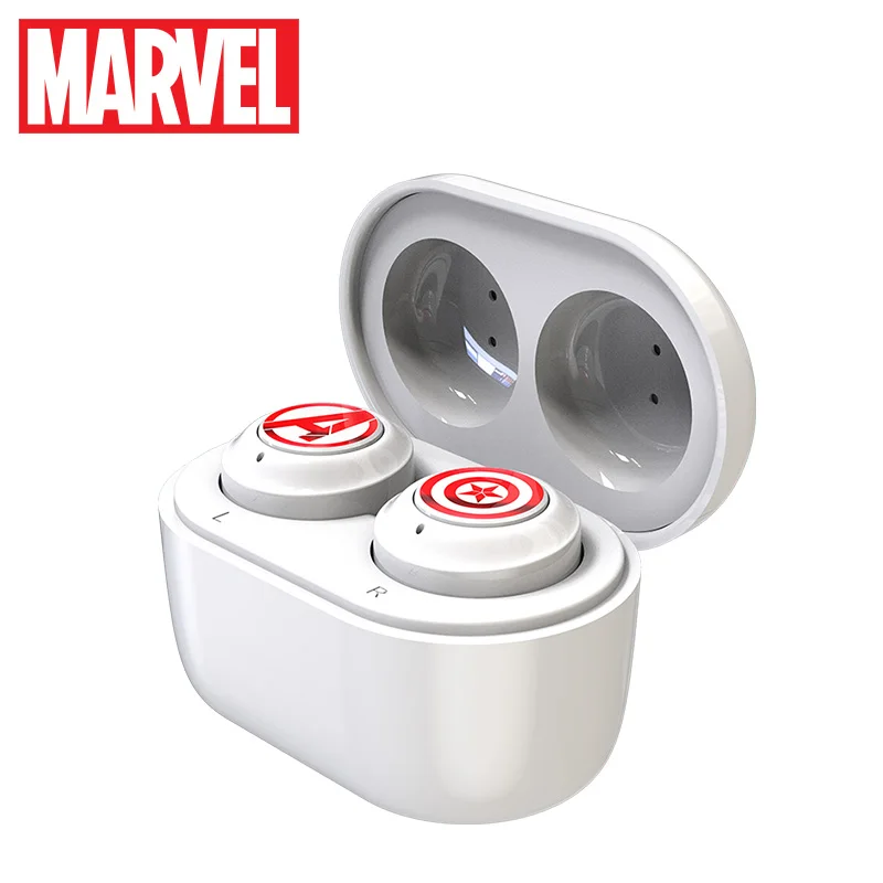 Беспроводные стереонаушники TWS с сертификатом Marvel Капитан Америка Bluetooth V5.0