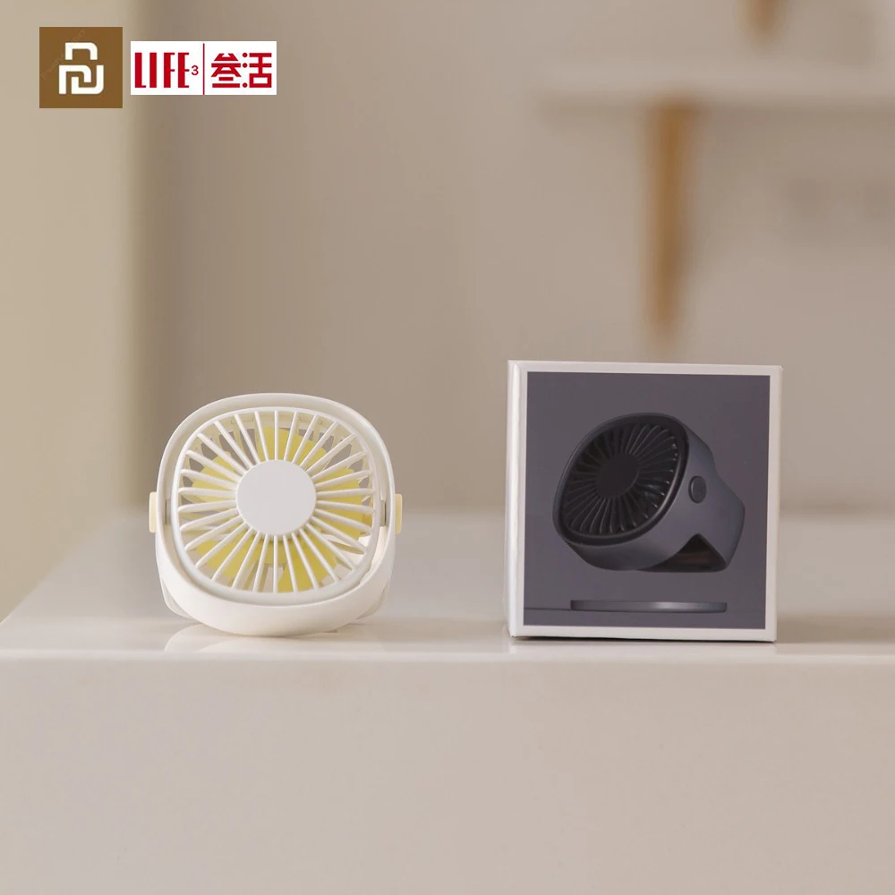 Портативный USB вентилятор Youpin 3Life Cafele настольный мини с зажимом бесшумный 3