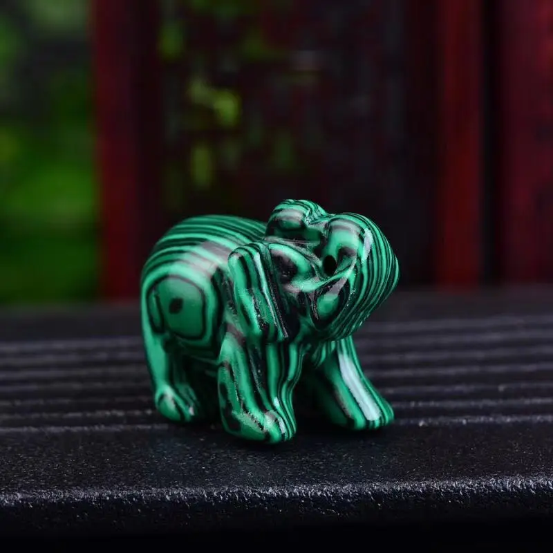 Различные цвета натуральные кристаллы слоны резьба красивые Ремесла украшение