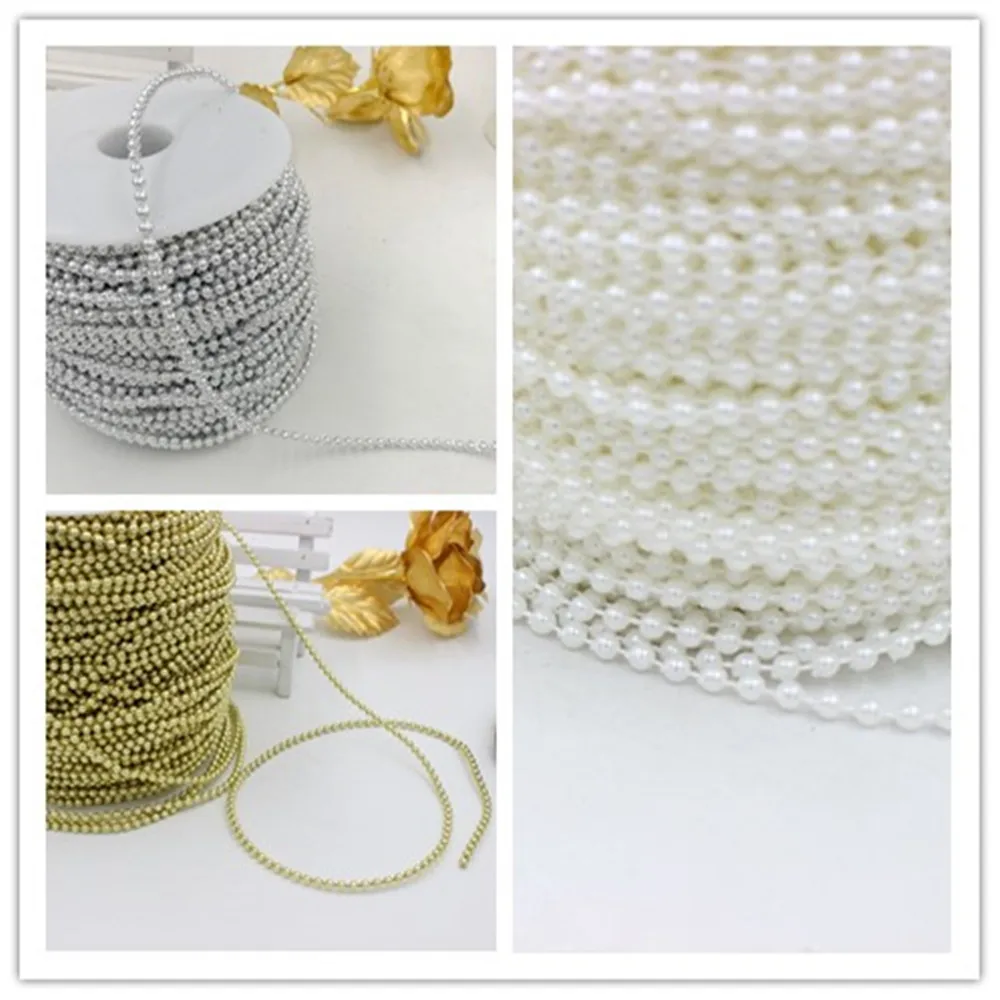 Бусины из хлопка с имитацией жемчуга 5 метров 3 мм/4 мм цепочка хлопчатобумажной