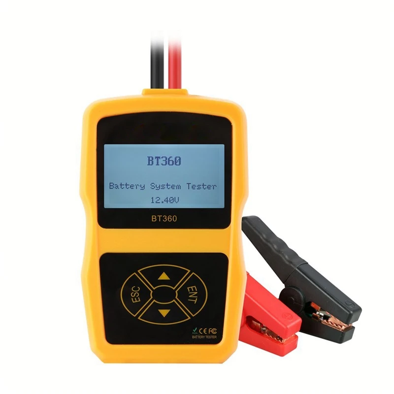 Upgraded 12V Automative Battery Load Tester CCA 100-2400 Bad Cell Test for Regular Flooded Auto Cranking and Charging System Dia |