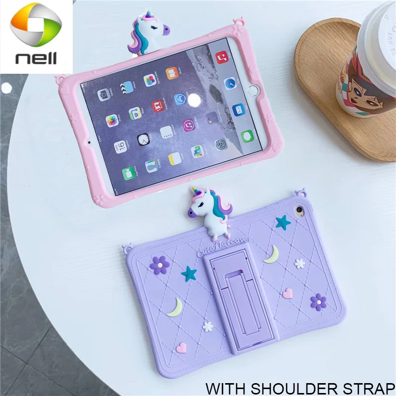 

Чехол для планшета IPad Pro 11 12,9 2020, силиконовый чехол-подставка с мультяшным рисунком для детей, чехол для IPad Mini 5 Air 2 3 4 10,9 7th 8th 10,2 10,5 6th 9,7