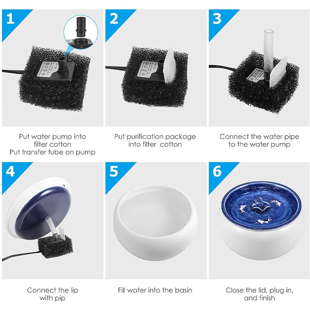 

Activated Carbon Filter For 1.5L Electric Ceramic Cat Drinking Water Fountain Dogs Drink Bowl Automatic Pet Water Dispenser