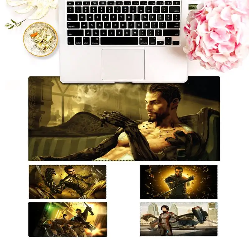 

Nice Deus Ex Mouse Pad Gaming MousePad Large Big Mouse Mat Desktop Mat Computer Mouse pad For Overwatch