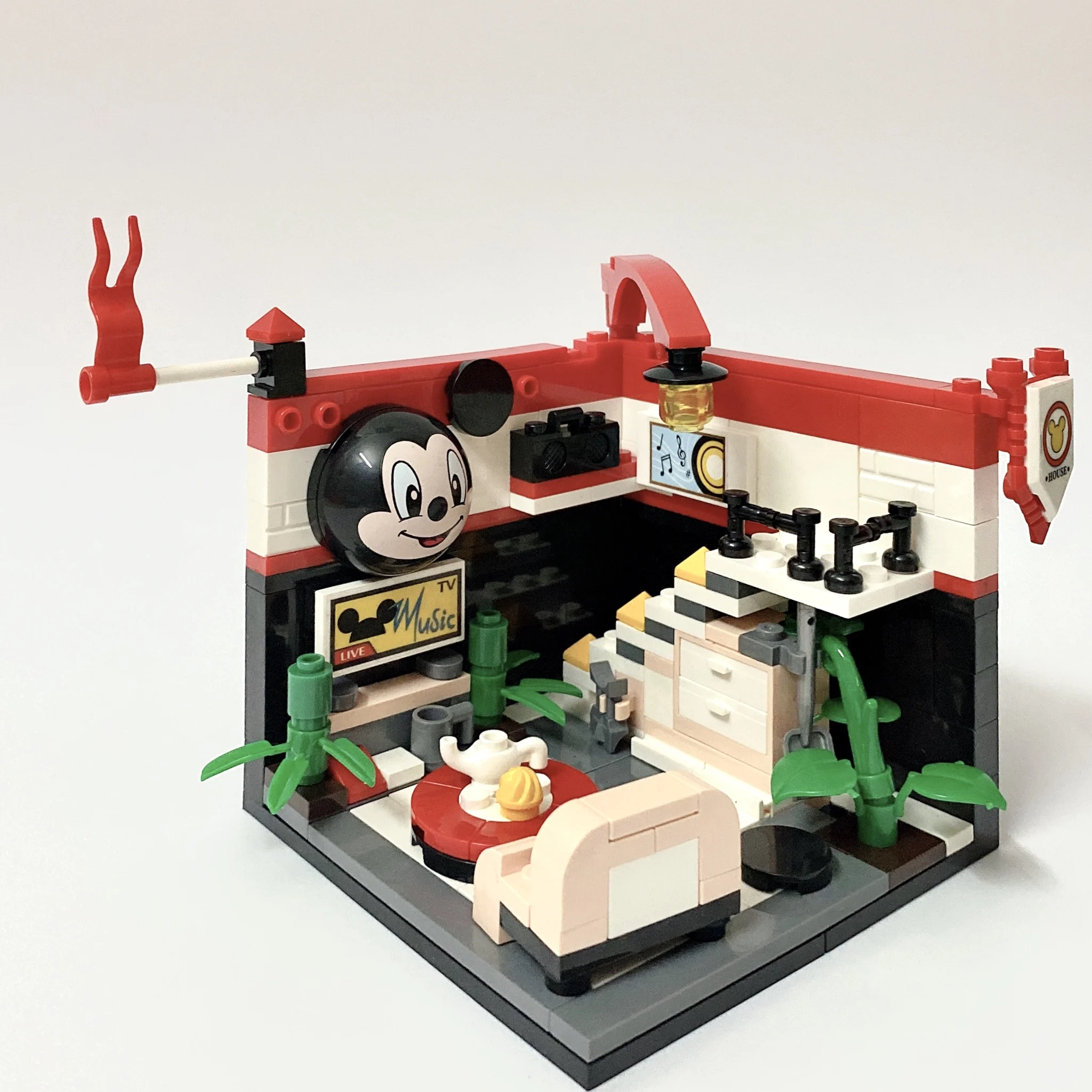 2020 Disney 4in1small строительные блоки игрушки Сказка дом мечты Микки и Минни Маус