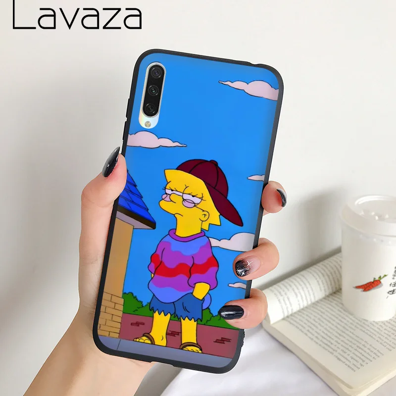 Мягкий силиконовый чехол Lavaza Bart и Lisa Simpson для Samsung S6 S7 Edge S8 S9 S10 S20 Plus Note 8 9 10 Lite |