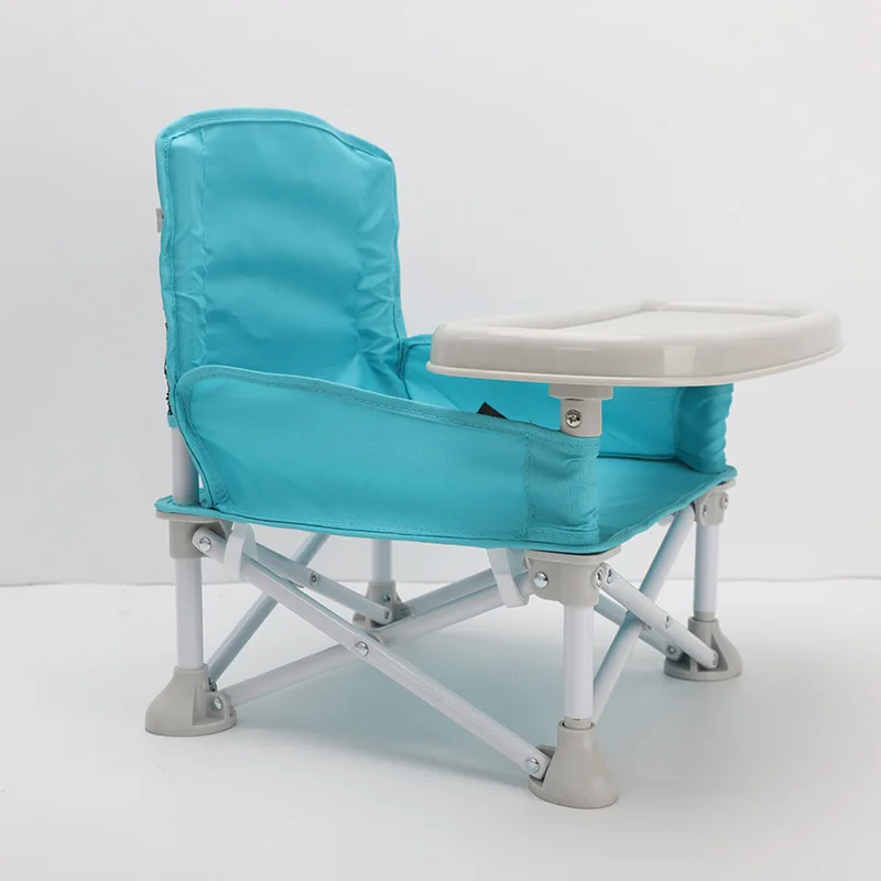 저렴한 어린이 휴대용 안전 캠핑 식사 의자 접는 아기 식탁 및 의자 야외 접는 다기능 유아 먹이